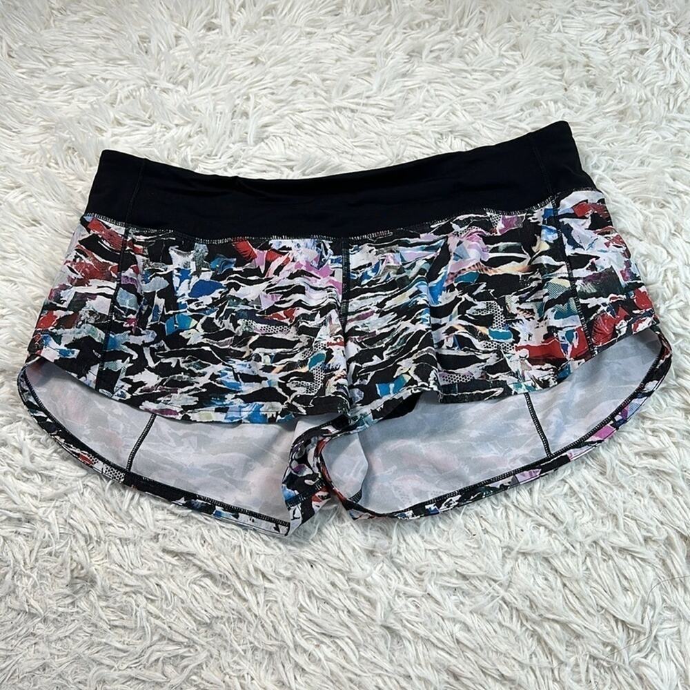 Lululemon Speed Up Short *2.5" Culture Clash Multi Black / Black